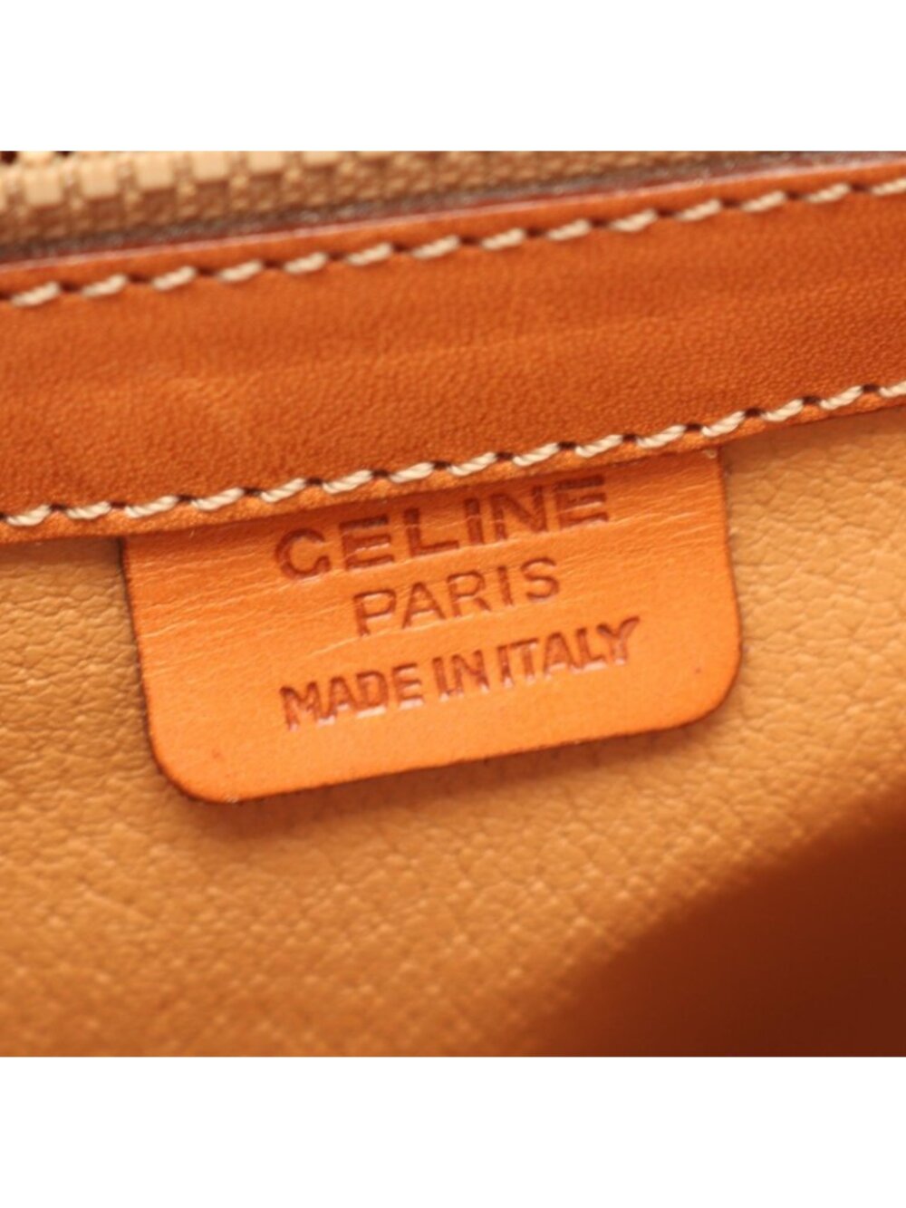 Celine Handbag Macadam 2-Way Dark Brown Canvas Leather Top Handle - Picture 4 of 12